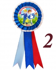 Значок-розетка - Первоклассник 2026